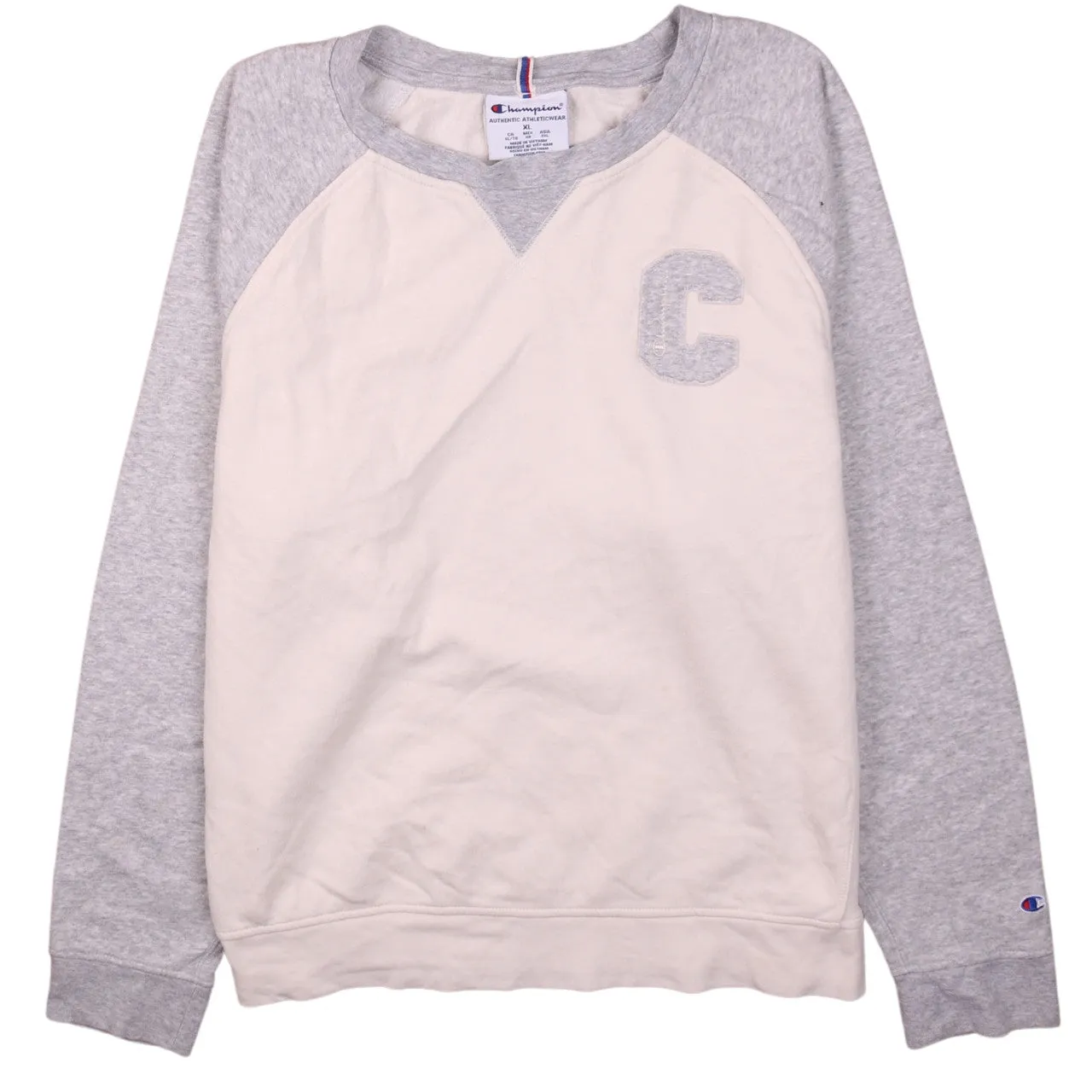 Champion 90s Vintage Heavyweight Beige Crew Neck Men's XL Sweatshirt sold by Vintage Club