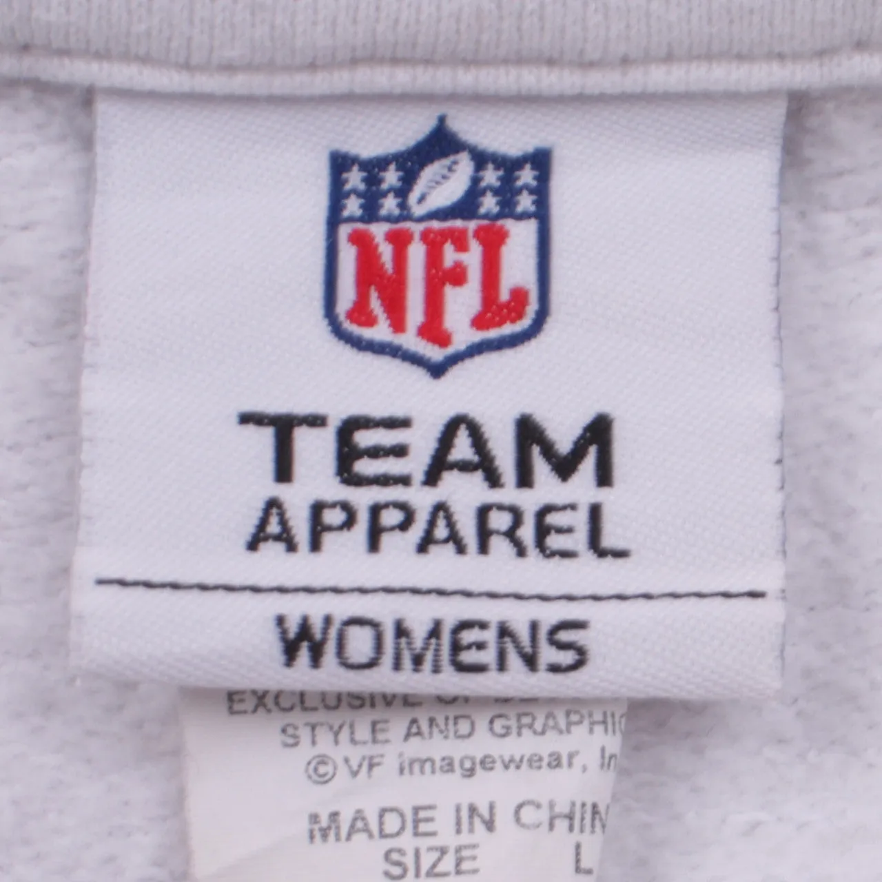Vintage Women's 90s NFL White Zip Track Jacket Sweatshirt Large sold by Vintage Club product image thumbnail 4