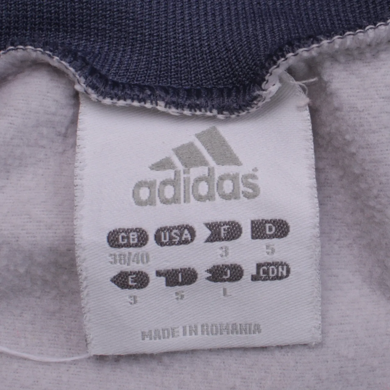 Adidas Vintage 90s Men's XL Grey Full Zip Sweatshirt Stripes Sport sold by Vintage Club product image thumbnail 4