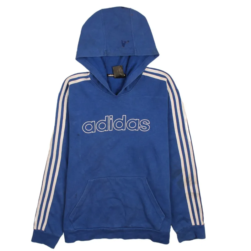 Adidas Vintage 90's Blue Spellout Hoodie Pullover Men’s Medium Retro sold by Vintage Club