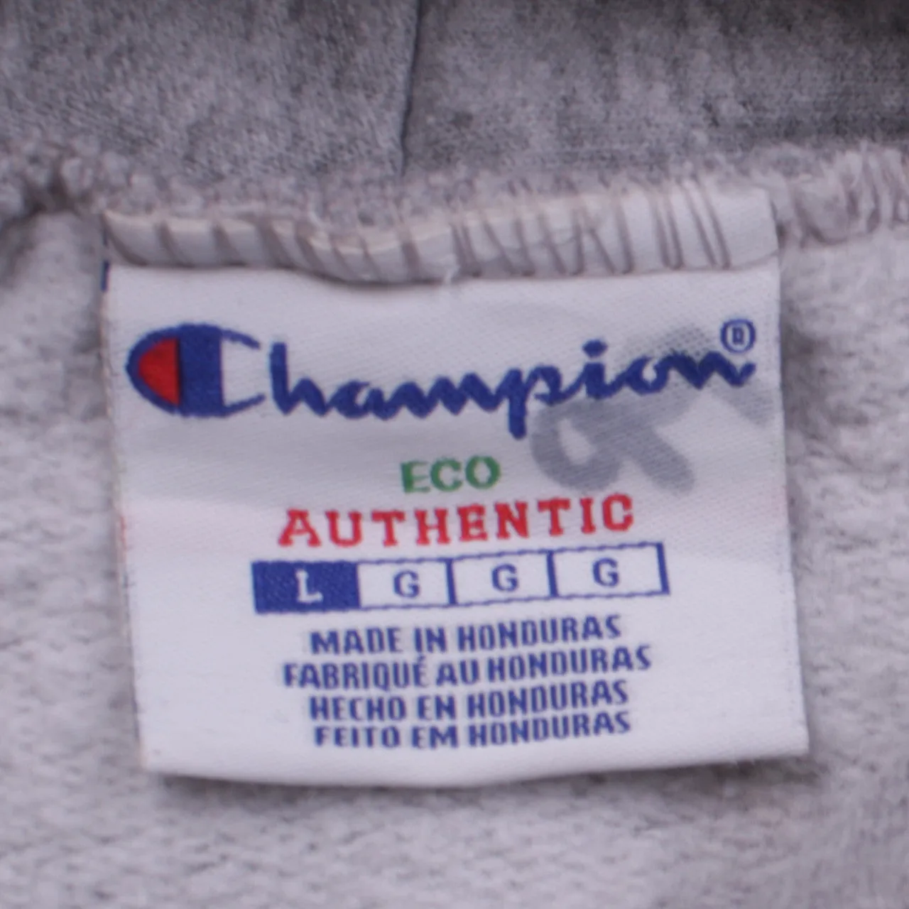 Champion Eco Grey Men’s Large Hoodie Yukon Football Fleece Top sold by Vintage Club product image thumbnail 4