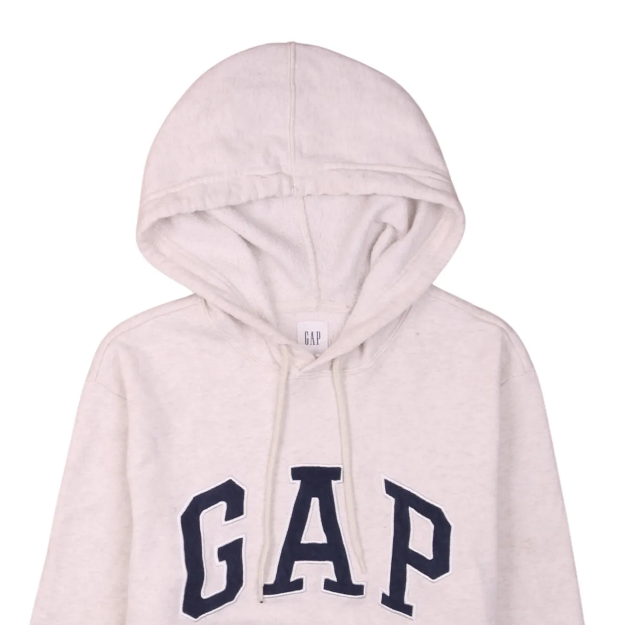 Vintage Gap 90s Beige Cream Men's Medium Spellout Hoodie Retro sold by Vintage Club product image thumbnail 3