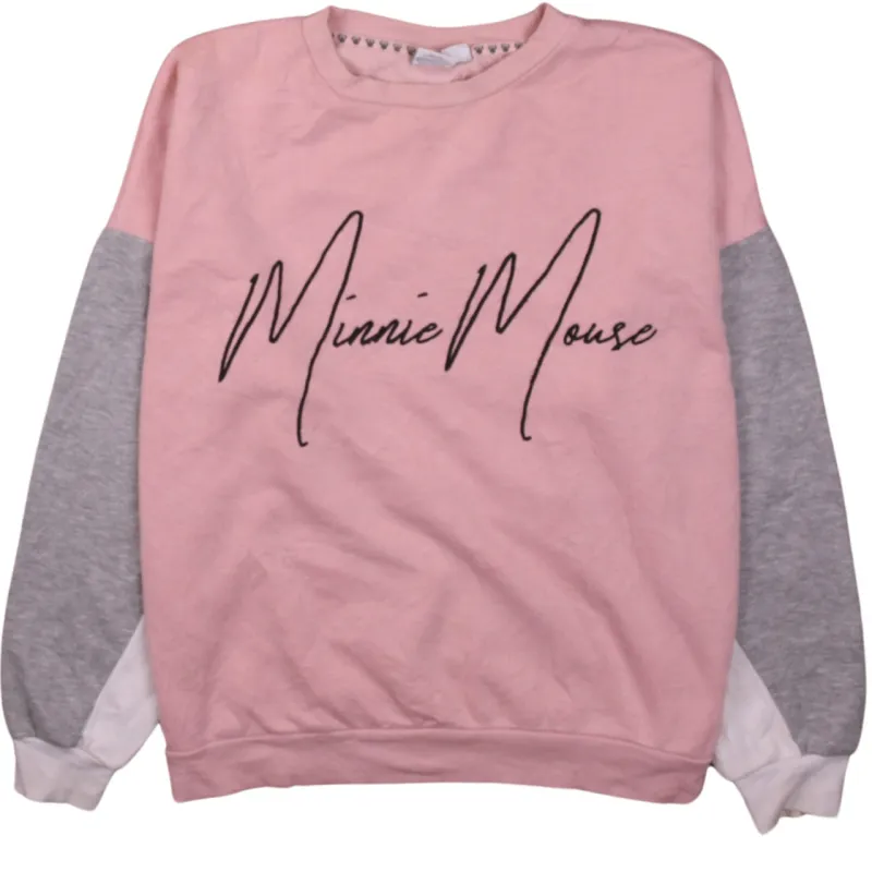 Vintage 90s Disney Minnie Mouse Pink Crew Sweatshirt Women's M sold by Vintage Club