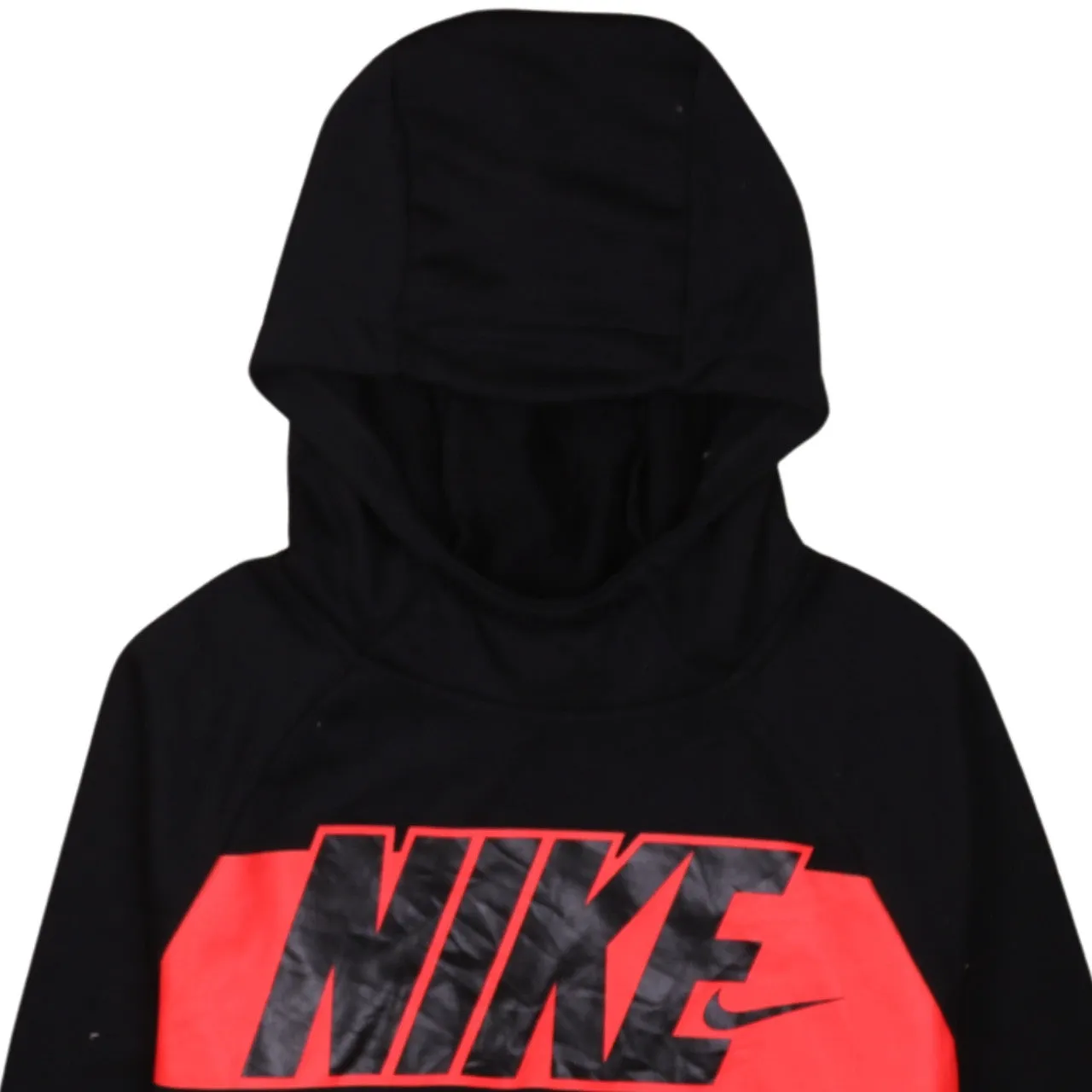 Nike Women's XL Black 90s Vintage Swoosh Spellout Hoodie Streetwear sold by Vintage Club product image thumbnail 3