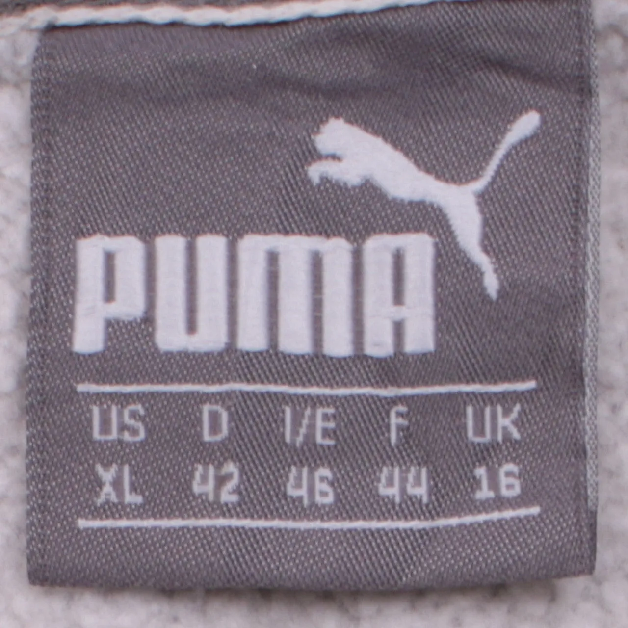 Puma 90's Vintage Spellout Grey XLarge Hoodie Sweatshirt Style sold by Vintage Club product image thumbnail 4