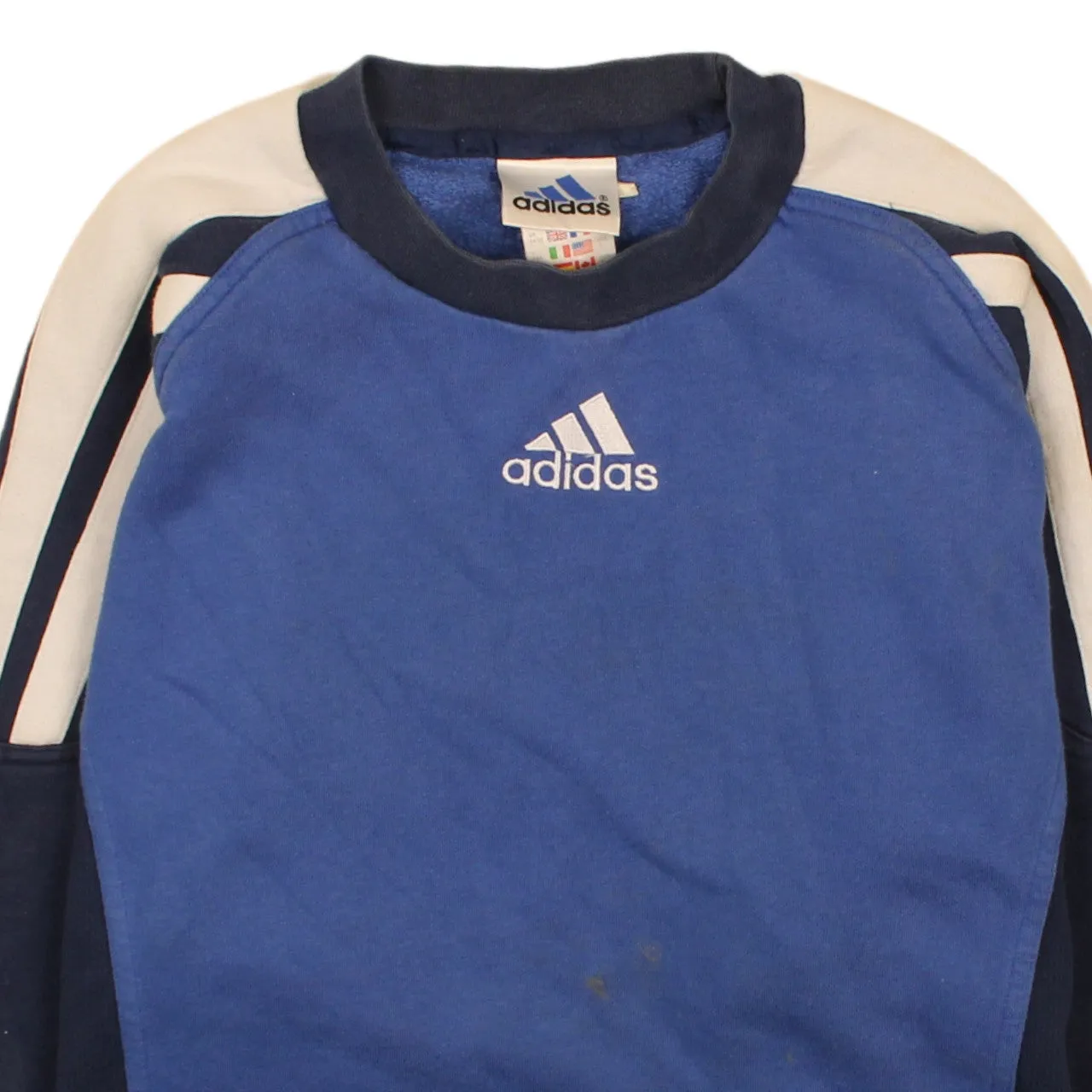 Adidas Vintage 90's Women's XL Blue Crew Neck Heavyweight Sweatshirt sold by Vintage Club product image thumbnail 3