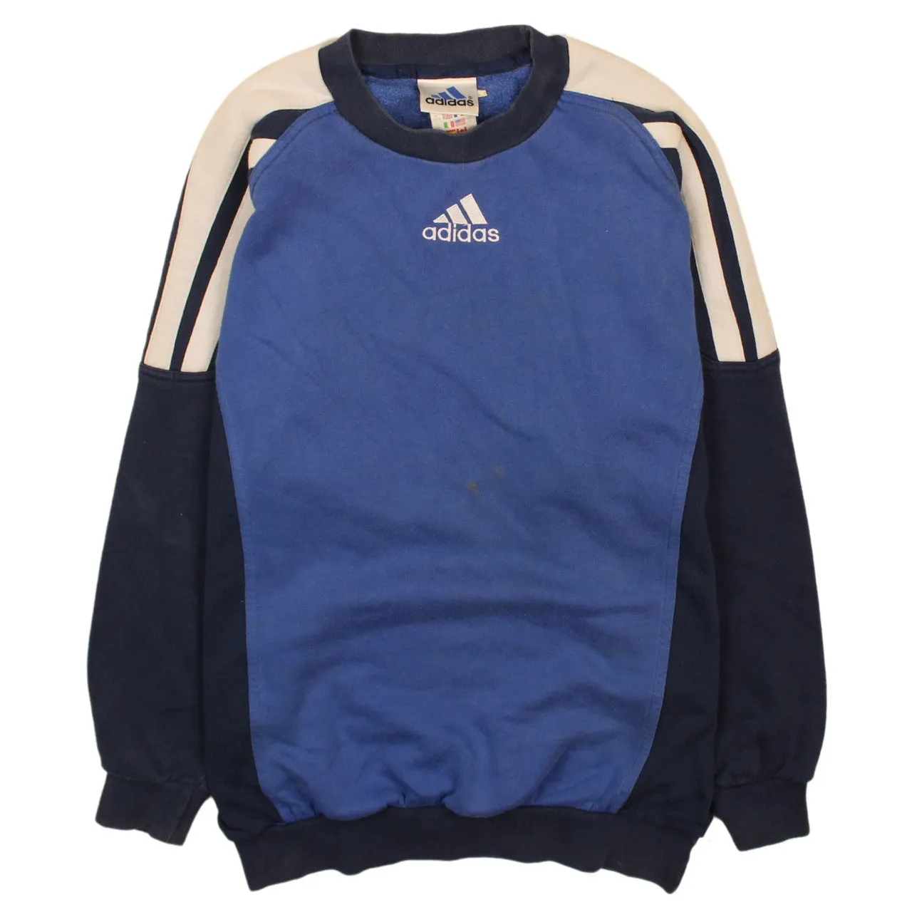 Adidas Vintage 90's Women's XL Blue Crew Neck Heavyweight Sweatshirt sold by Vintage Club