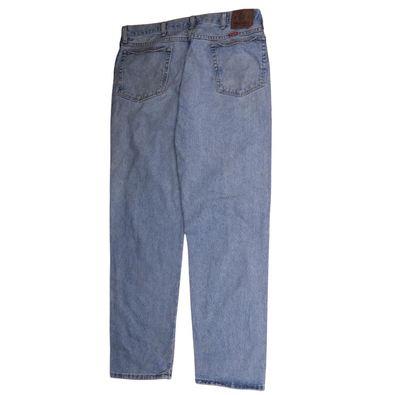 Wrangler Men's 90s Vintage Baggy Blue Denim Straight Leg Jeans 38 sold by Vintage Club product image thumbnail 2