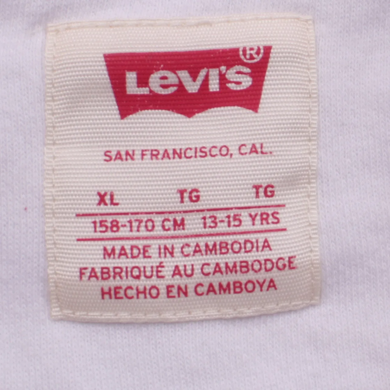 Vintage Levi's 90's White Spellout Crewneck Sweatshirt XL sold by Vintage Club product image thumbnail 4