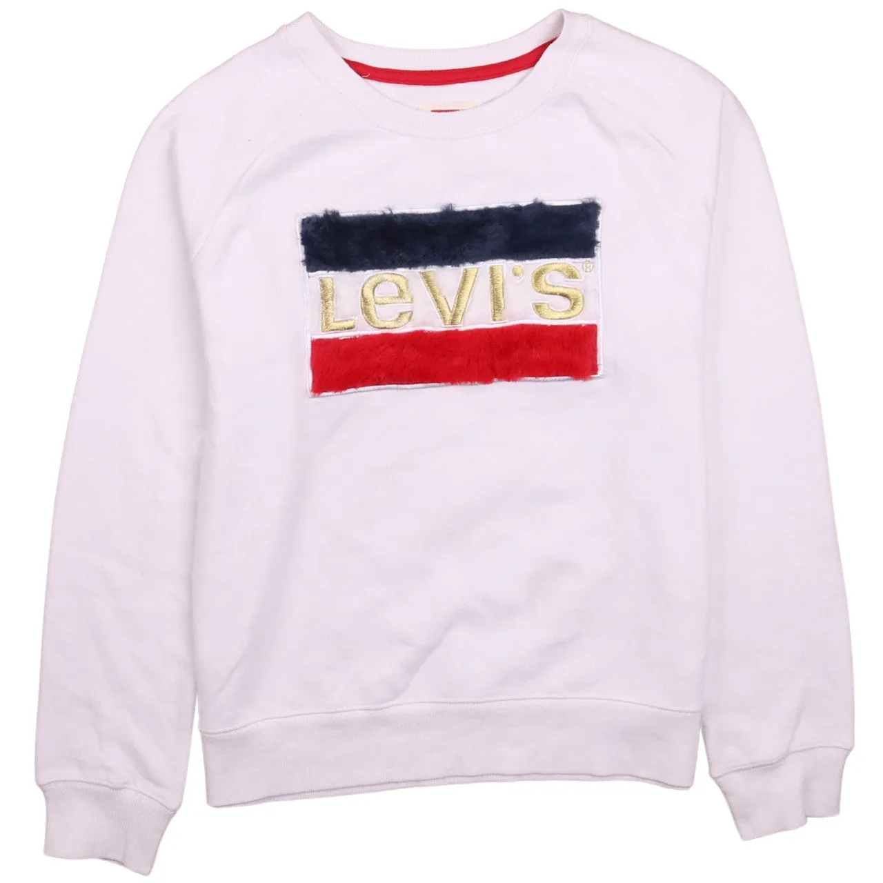 Vintage Levi's 90's White Spellout Crewneck Sweatshirt XL sold by Vintage Club