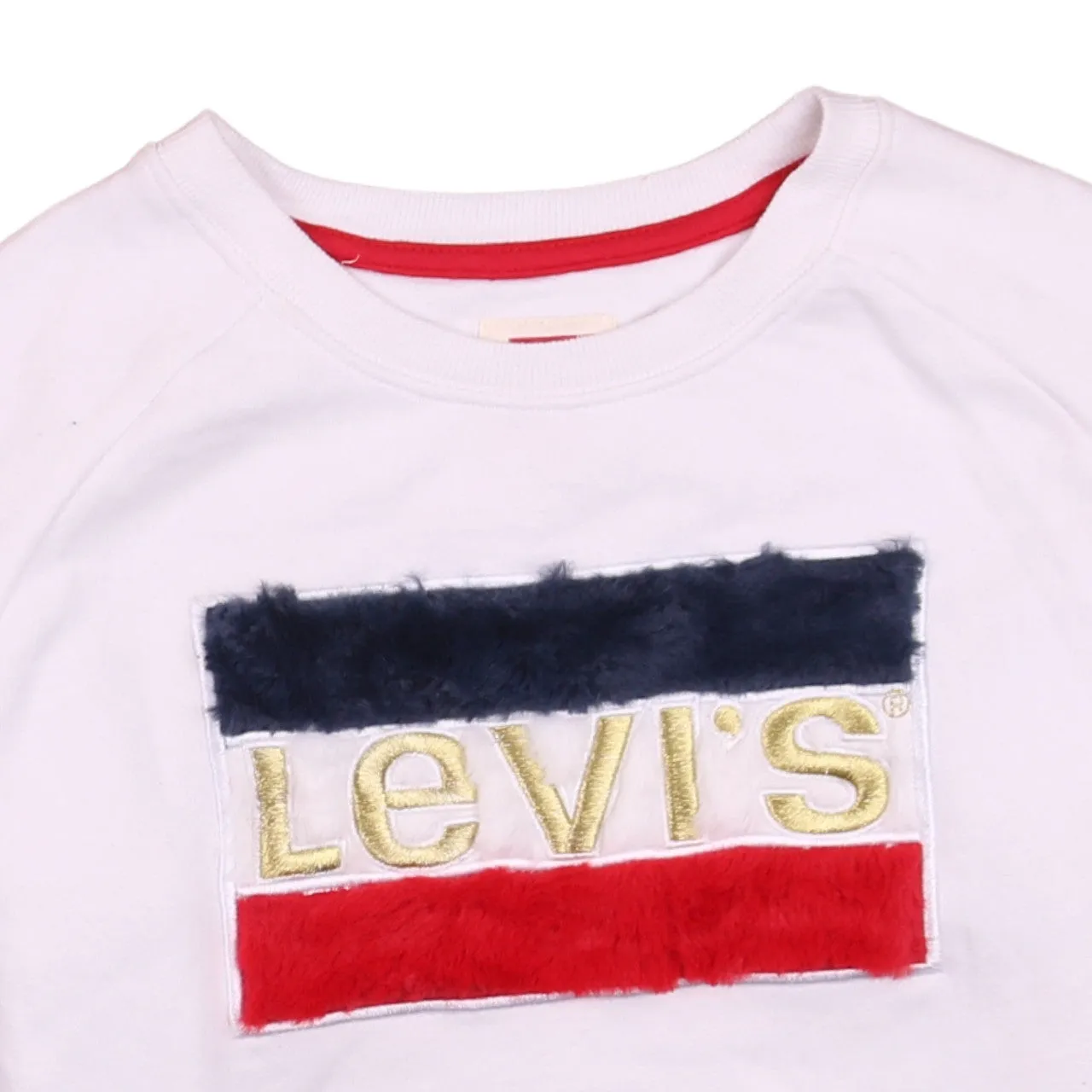 Vintage Levi's 90's White Spellout Crewneck Sweatshirt XL sold by Vintage Club product image thumbnail 3