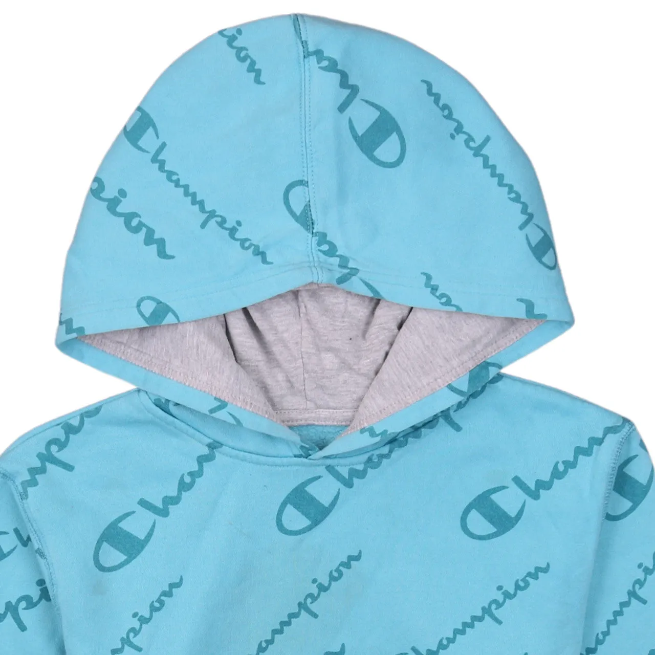 Champion Women's XL Vintage 90's Blue Spellout Hoodie Pullover sold by Vintage Club product image thumbnail 3