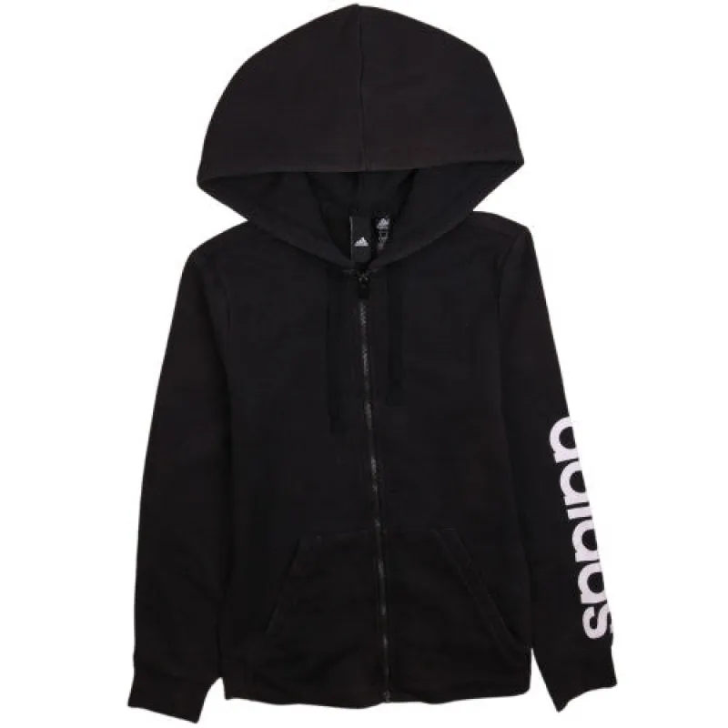 Adidas Women's Vintage 90s Black Full Zip Hoodie Sweatshirt Small sold by Vintage Club