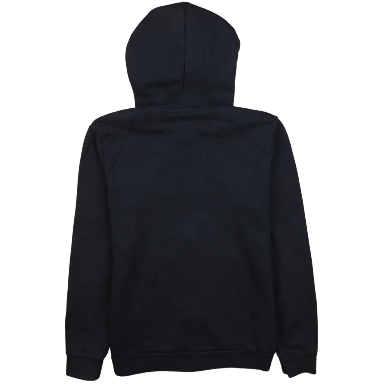 Vintage 90's Adidas Unisex Large Navy Blue Zip Hoodie with Drawstring sold by Vintage Club product image thumbnail 2