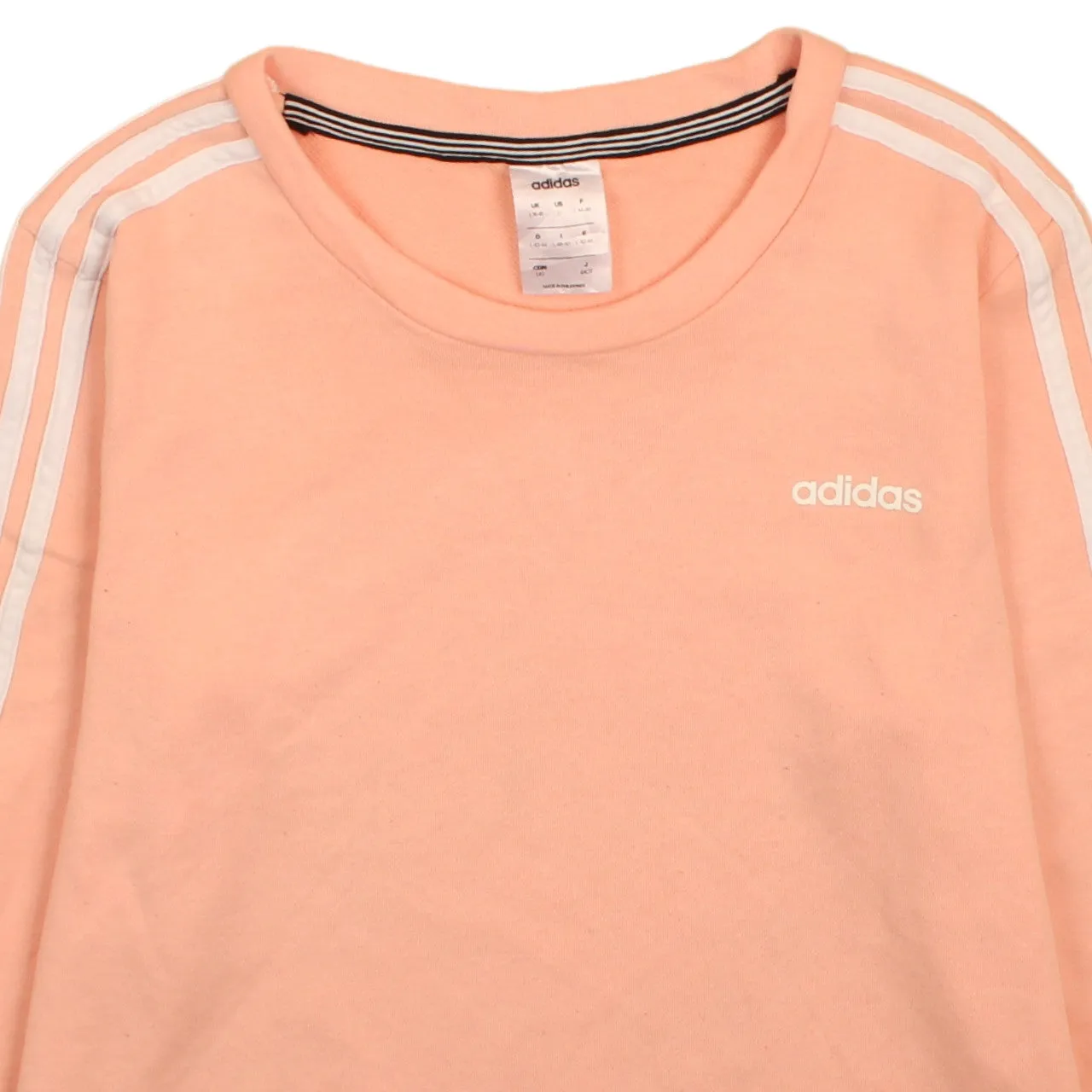 Adidas Vintage 90s Women's Crew Neck Pink Striped Sweatshirt Large sold by Vintage Club product image thumbnail 3