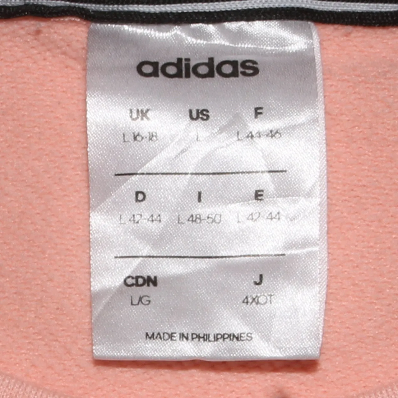 Adidas Vintage 90s Women's Crew Neck Pink Striped Sweatshirt Large sold by Vintage Club product image thumbnail 4