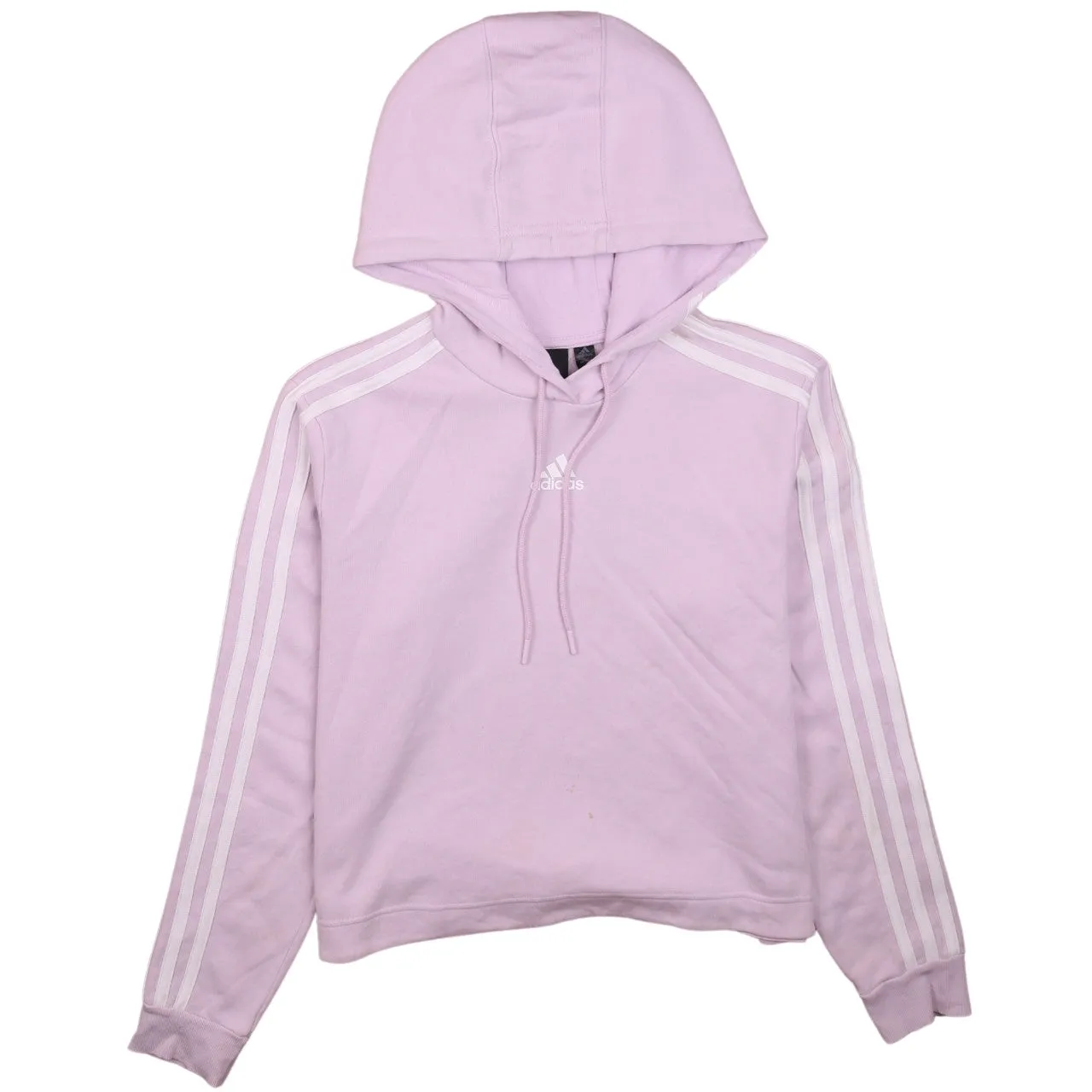 Adidas Women's Medium Pink 90s Retro Hoodie, Striped Sleeve Pullover sold by Vintage Club