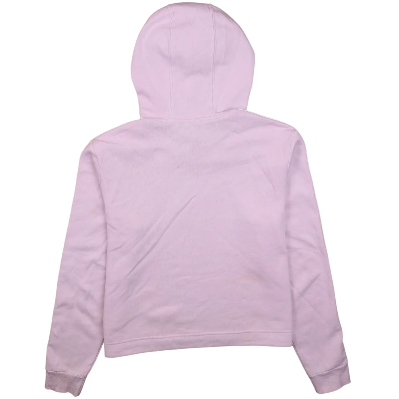 Adidas Women's Medium Pink 90s Retro Hoodie, Striped Sleeve Pullover sold by Vintage Club product image thumbnail 2