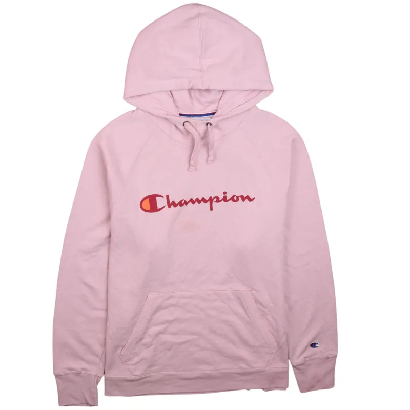 Champion 90's Pink XXLarge Women's Spellout Hoodie 2XL Pullover sold by Vintage Club