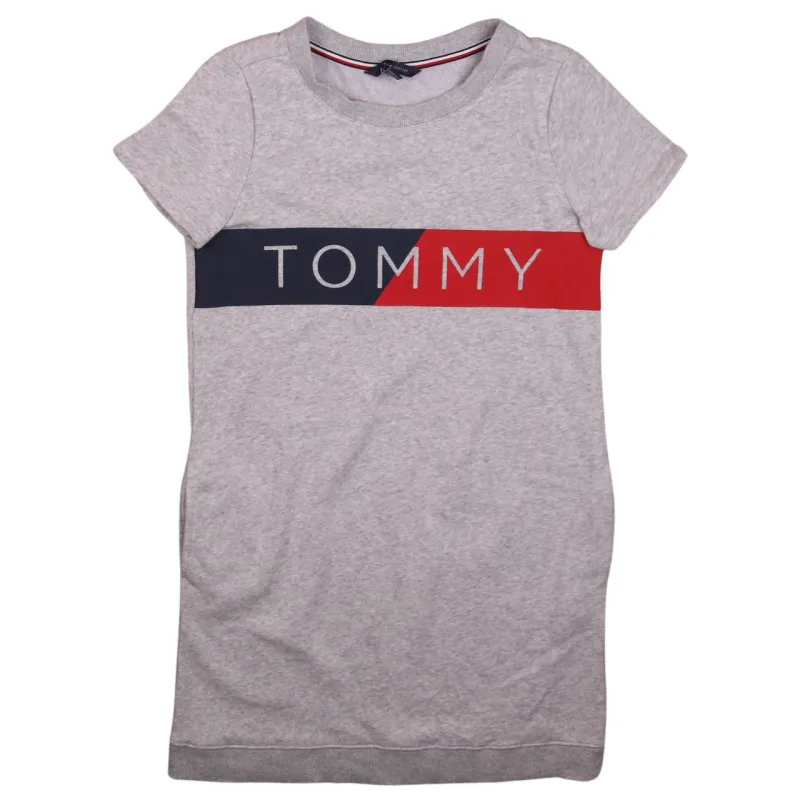 Tommy Hilfiger Women's XS Vintage Grey 90s Crew Neck Shirt Top made by Tommy Hilfiger