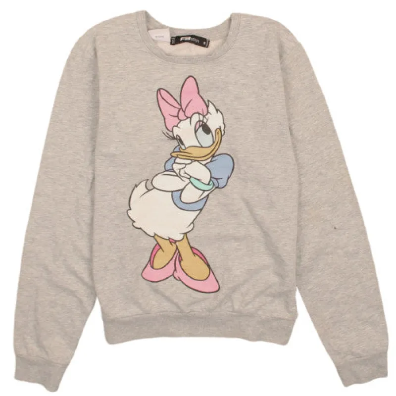 Vintage Disney 90s Daisy Duck Grey Crewneck Sweatshirt Men's Small sold by Vintage Club