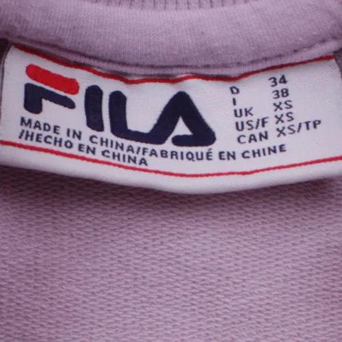 Fila Lilac Sweatshirt Men's XSmall Embroidered Chest Logo Ribbed Cuffs Crewneck Pullover sold by Vintage Club product image thumbnail 4