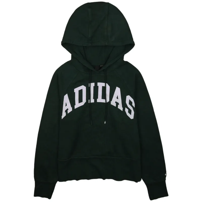 Adidas Women's XS Vintage 90's Green Spellout Retro Hoodie Pullover sold by Vintage Club