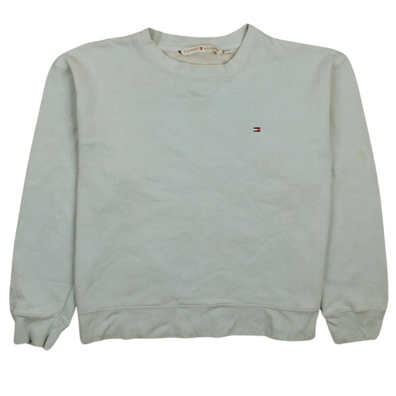 Tommy Hilfiger Vintage 90s Women's XXL Blue Crew Neck Sweatshirt sold by Vintage Club