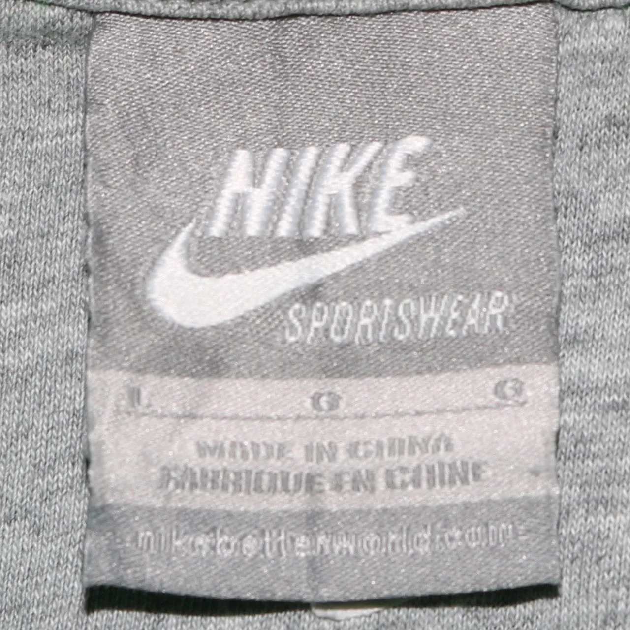 Nike Men's Green 90s Vintage Hoodie, Large Spellout Center Swoosh sold by Vintage Club product image thumbnail 4