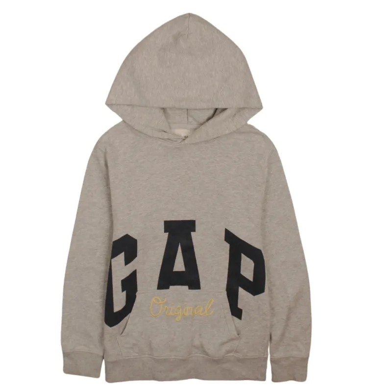 Gap 90s Vintage XX-Large Spellout Pullover Hoodie Grey XXL made by GAP