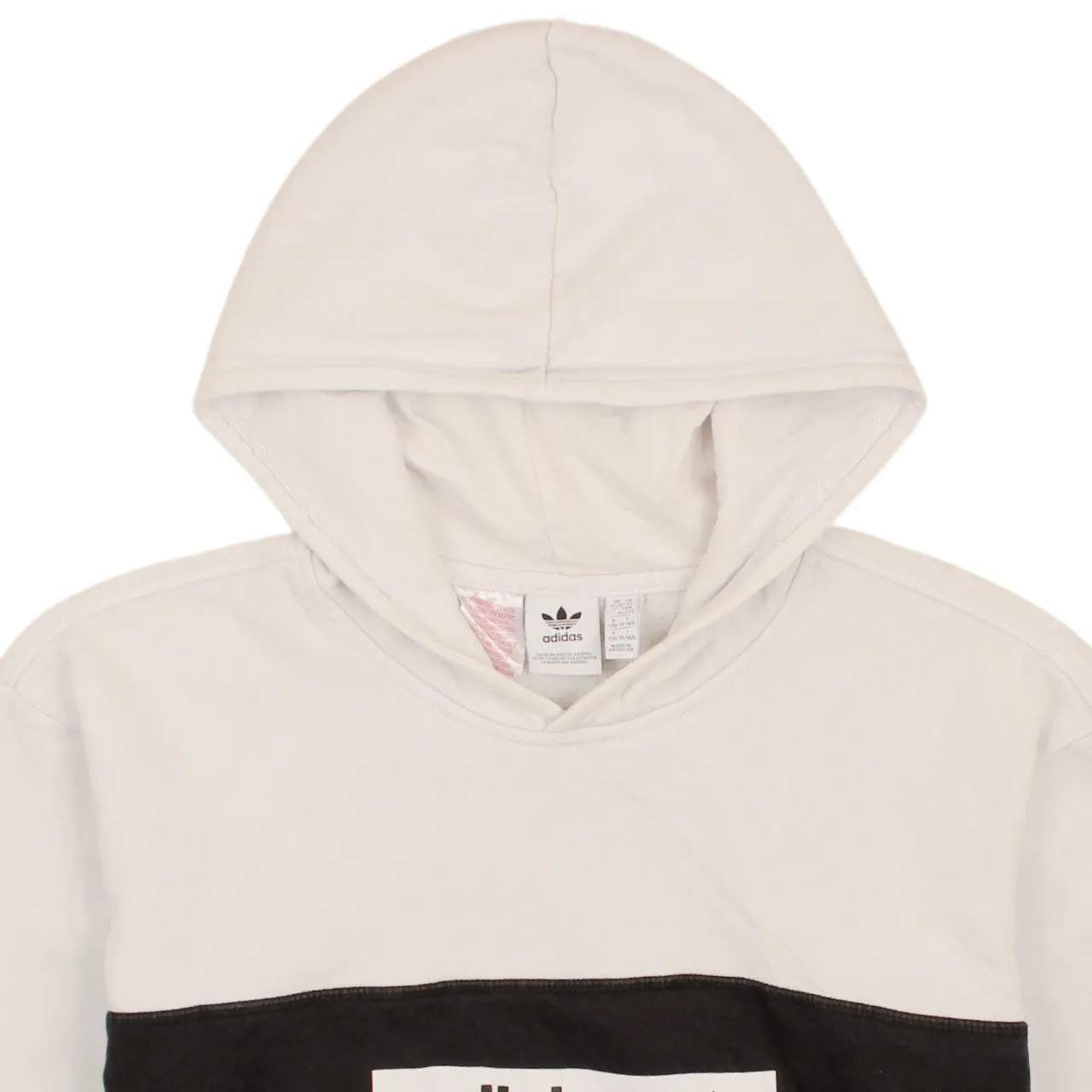 Adidas Women's XL 90's Vintage Black Spellout Hoodie Pullover Retro sold by Vintage Club product image thumbnail 3
