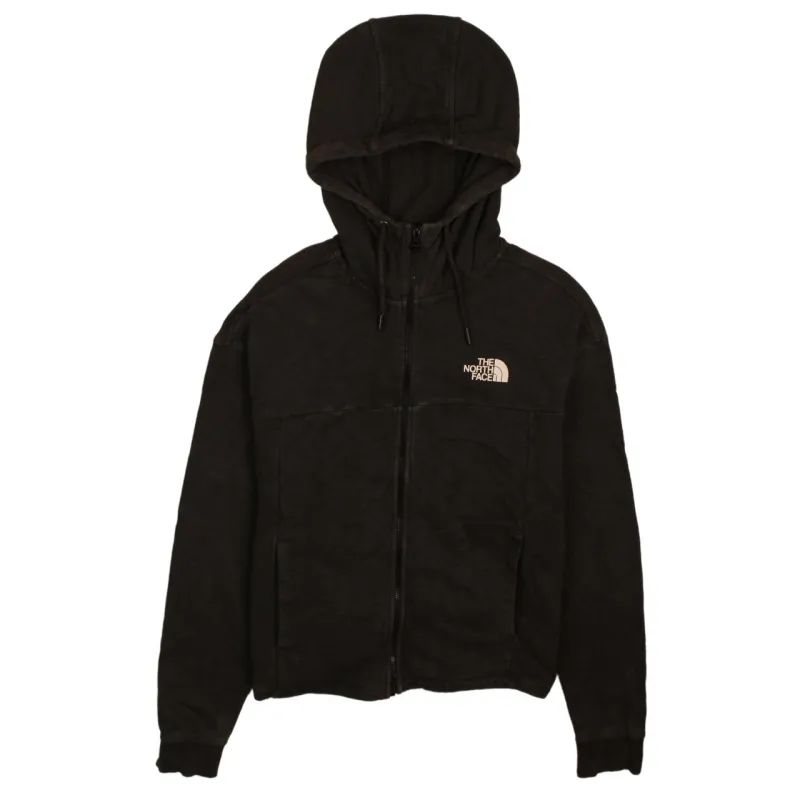 The North Face 90s Vintage Large Black Zip-Up Hoodie Sportswear made by The North Face