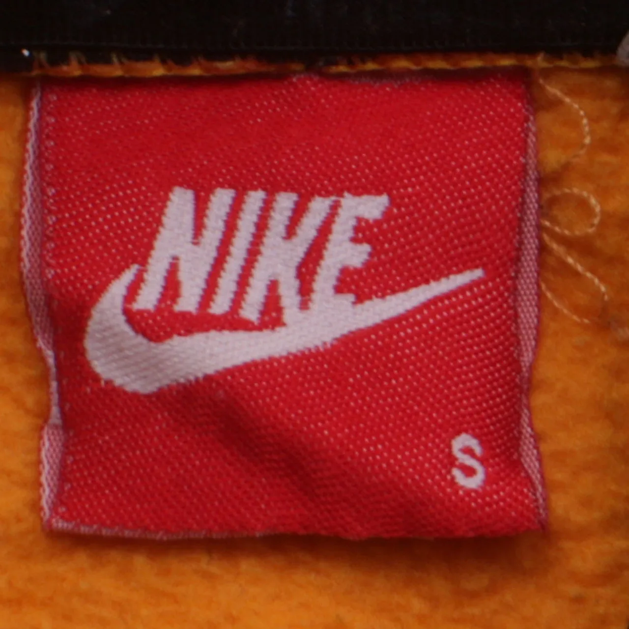 Nike 90's Vintage Yellow Hoodie S Small Center Swoosh Retro 1990s sold by Vintage Club product image thumbnail 4