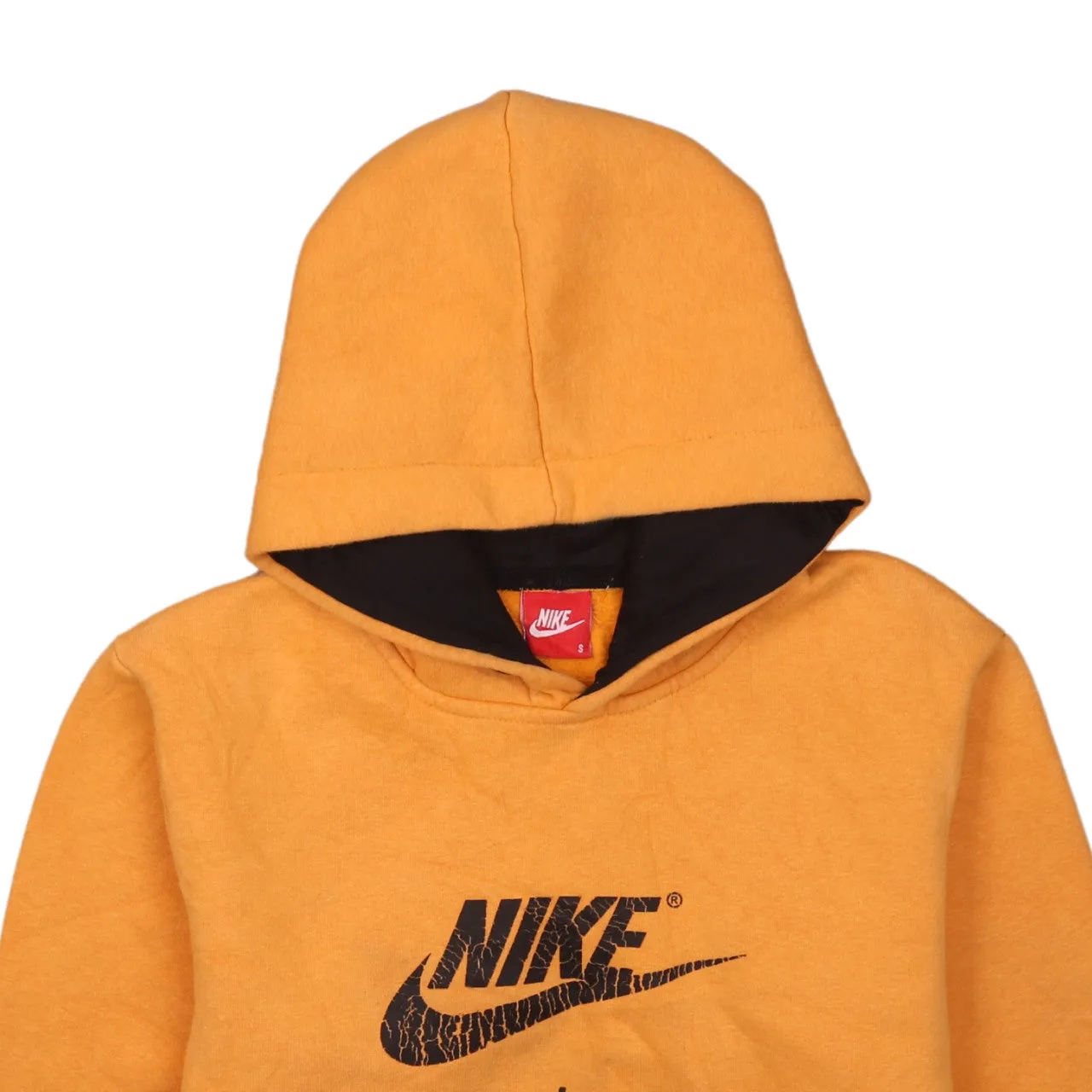 Nike 90's Vintage Yellow Hoodie S Small Center Swoosh Retro 1990s sold by Vintage Club product image thumbnail 3