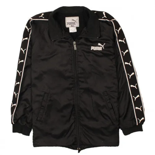 Puma 90s Full Zip Black Windbreaker Track Jacket Men's Small Vintage sold by Vintage Club