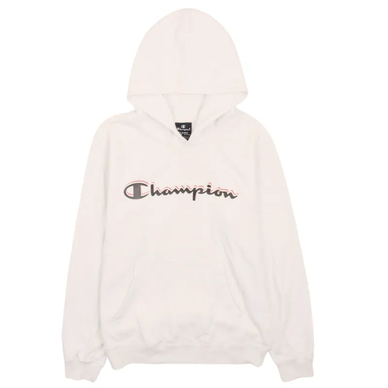 Champion Vintage 90s XLarge White Spellout Women's Pullover Hoodie sold by Vintage Club