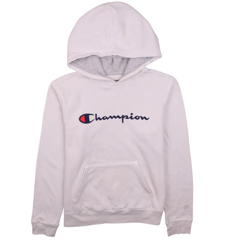 Champion 90's Vintage White Spellout Hoodie XL Retro Streetwear sold by Vintage Club