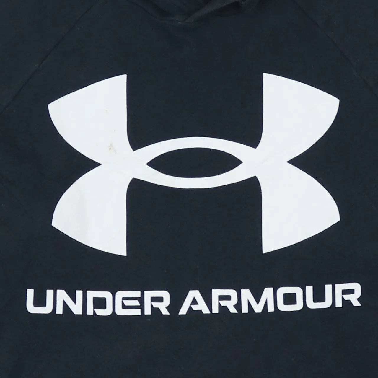 Under Armour Black Hoodie Men’s Large Printed Logo Front Pocket Pullover Sweatshirt sold by Vintage Club product image thumbnail 4