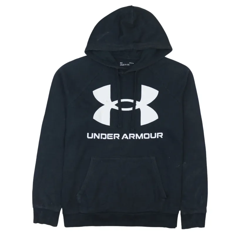 Under Armour Black Hoodie Men’s Large Printed Logo Front Pocket Pullover Sweatshirt made by Under Armour