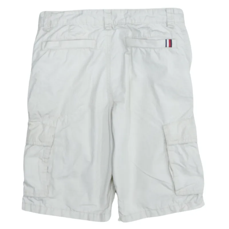 Tommy Hilfiger Cream Cargo Shorts Men's 32 Multi Pocket Flag Detail Casual sold by Vintage Club