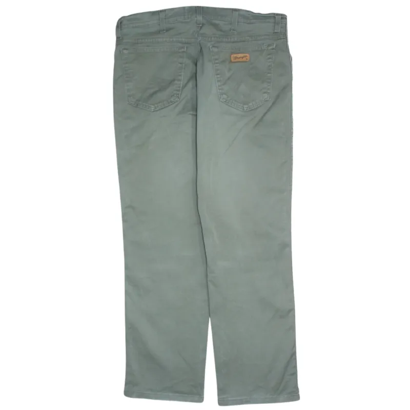 Wrangler 90's Vintage Green Cotton Straight Leg Baggy Pants 36 sold by Vintage Club