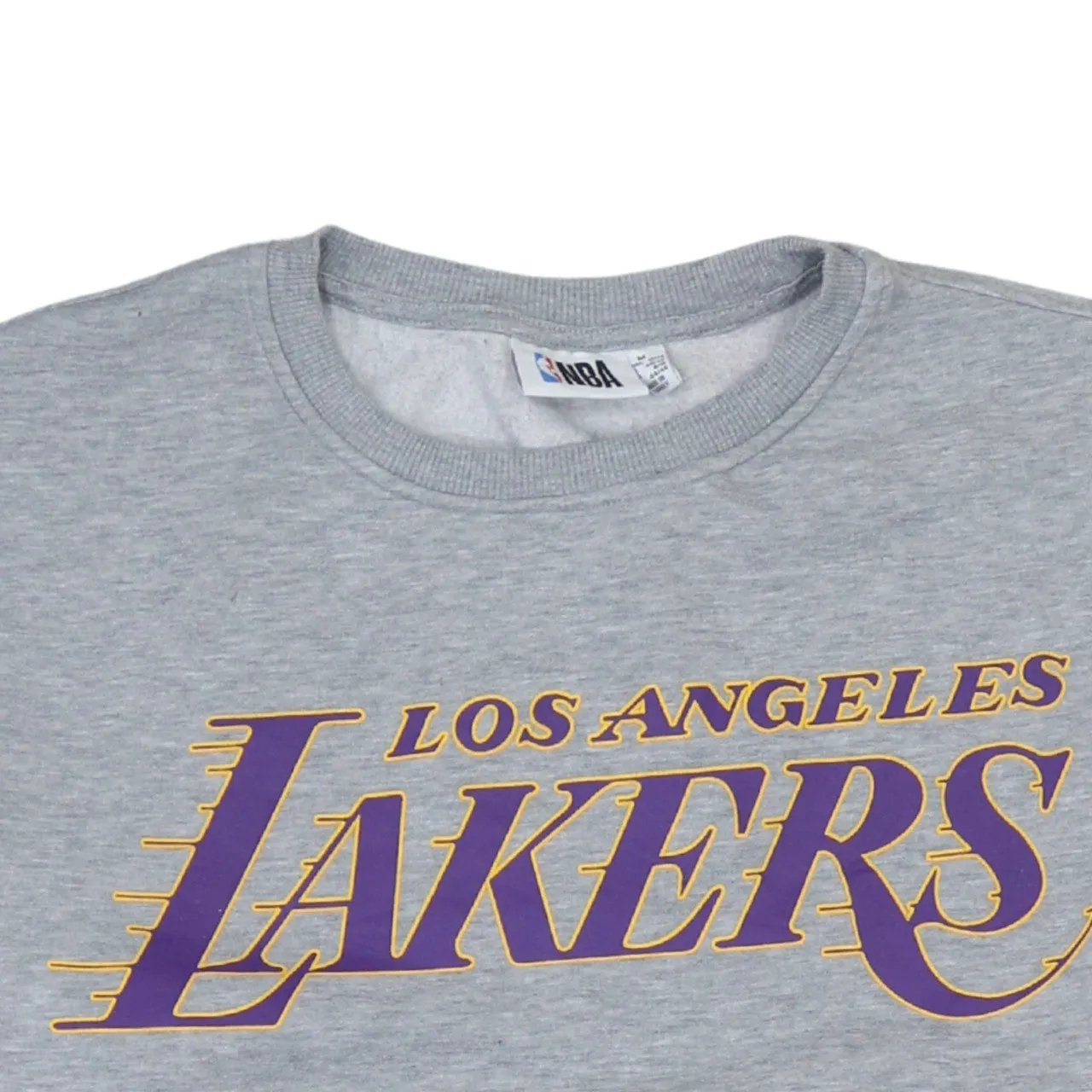 Vintage 90s Los Angeles Lakers Crew Neck Sweatshirt Grey Medium NBA sold by Vintage Club product image thumbnail 3