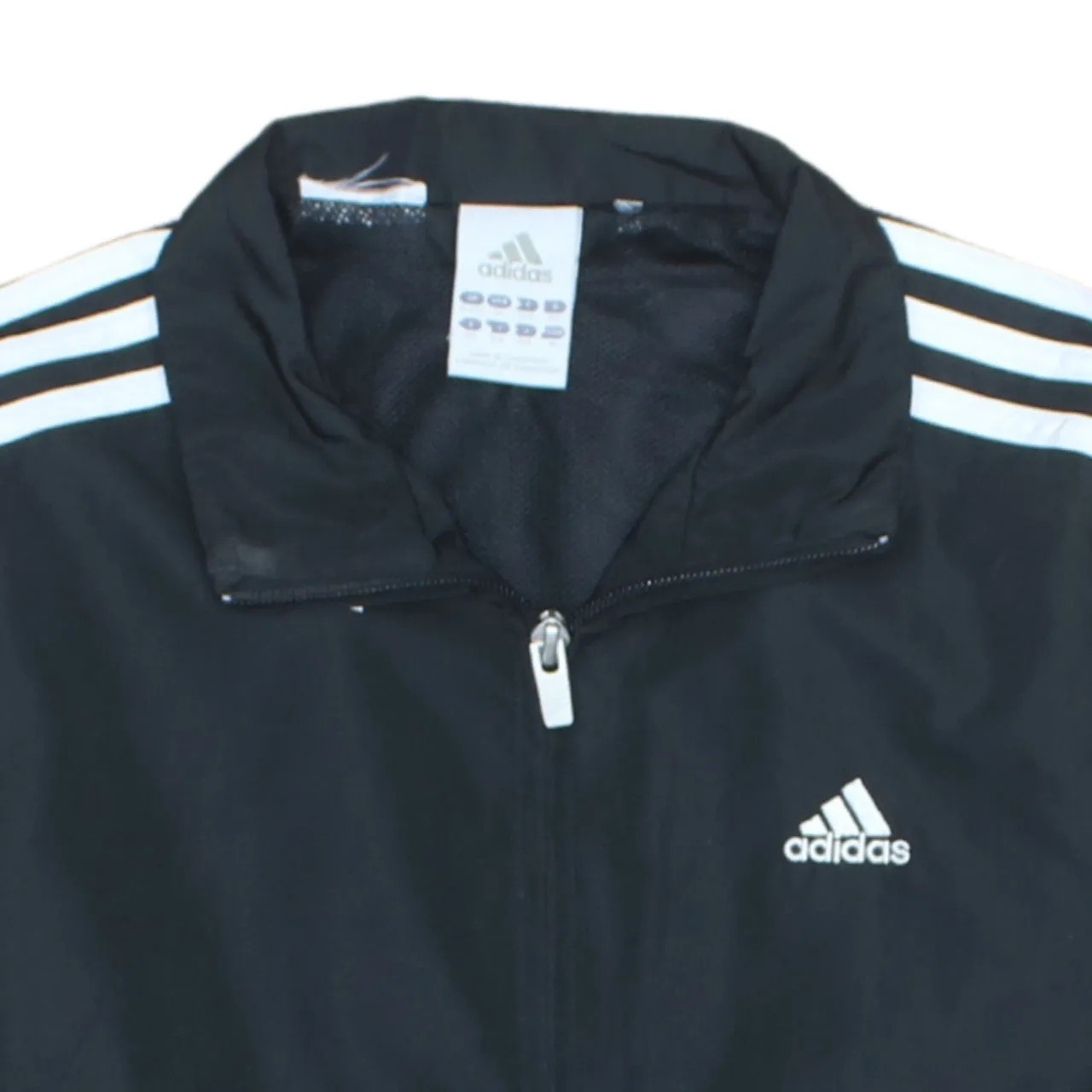 Vintage Adidas 90s Black Striped Sleeve Windbreaker Women's Medium sold by Vintage Club product image thumbnail 3