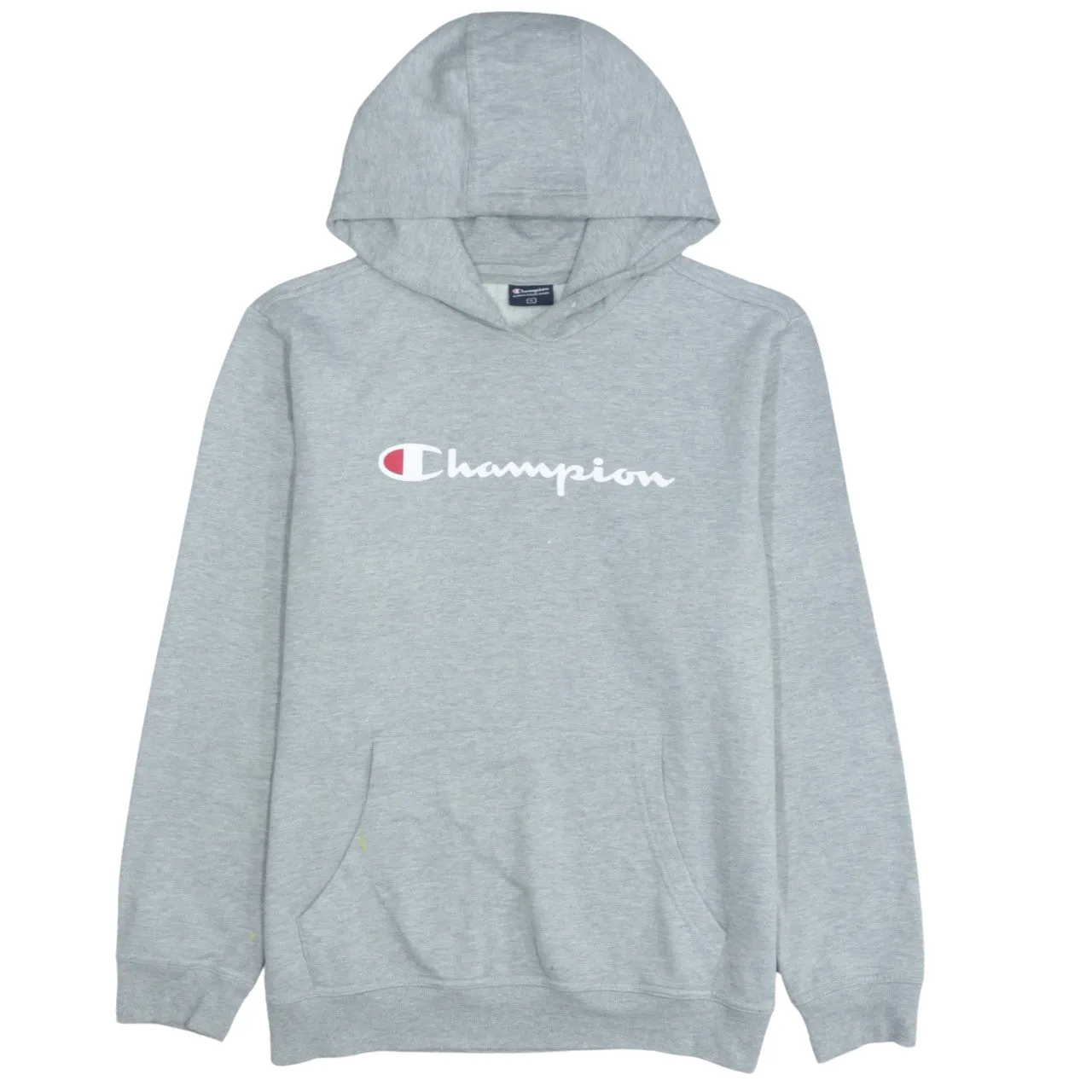 Champion 90s Retro Spellout Pullover Hoodie XL Grey Vintage Style sold by Vintage Club