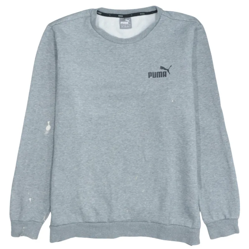 Puma Men's Medium 90's Grey Vintage Cotton Crew Neck Sweatshirt sold by Vintage Club