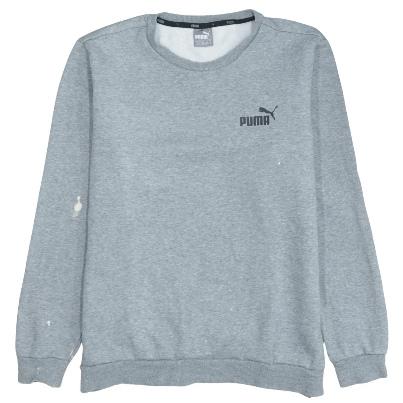 Puma Men's Medium 90's Grey Vintage Cotton Crew Neck Sweatshirt sold by Vintage Club