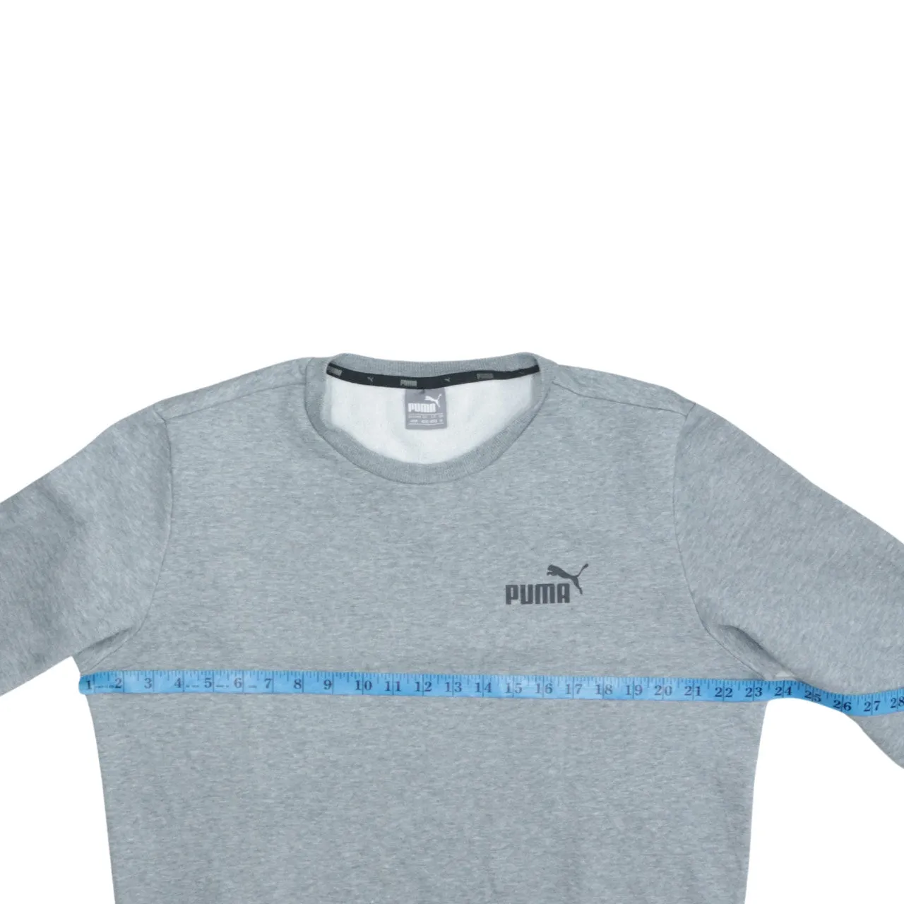 Puma Men's Medium 90's Grey Vintage Cotton Crew Neck Sweatshirt sold by Vintage Club product image thumbnail 5