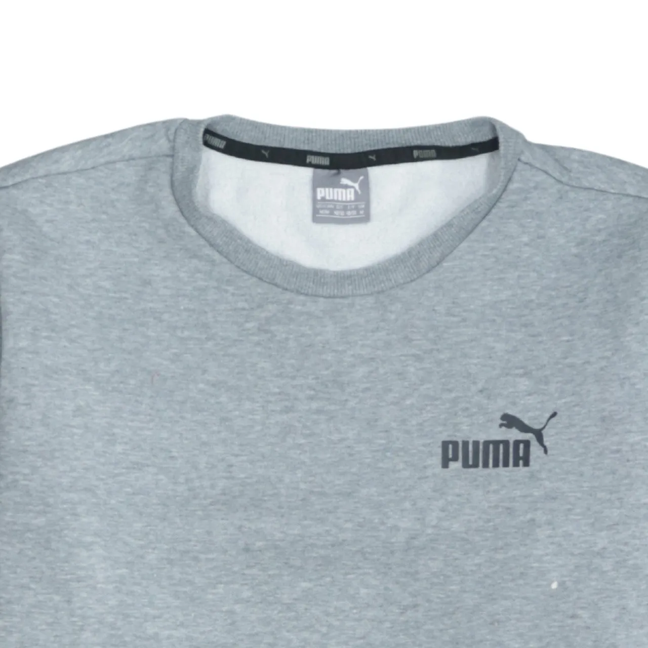 Puma Men's Medium 90's Grey Vintage Cotton Crew Neck Sweatshirt sold by Vintage Club product image thumbnail 3