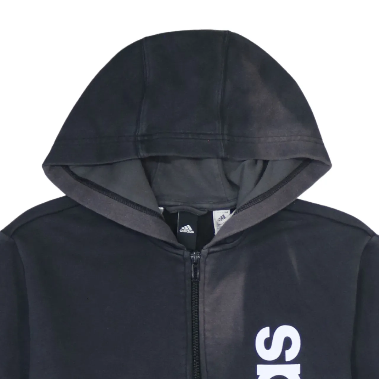 Adidas Women's 90's Lightweight Zip Black Hoodie Medium sold by Vintage Club product image thumbnail 3