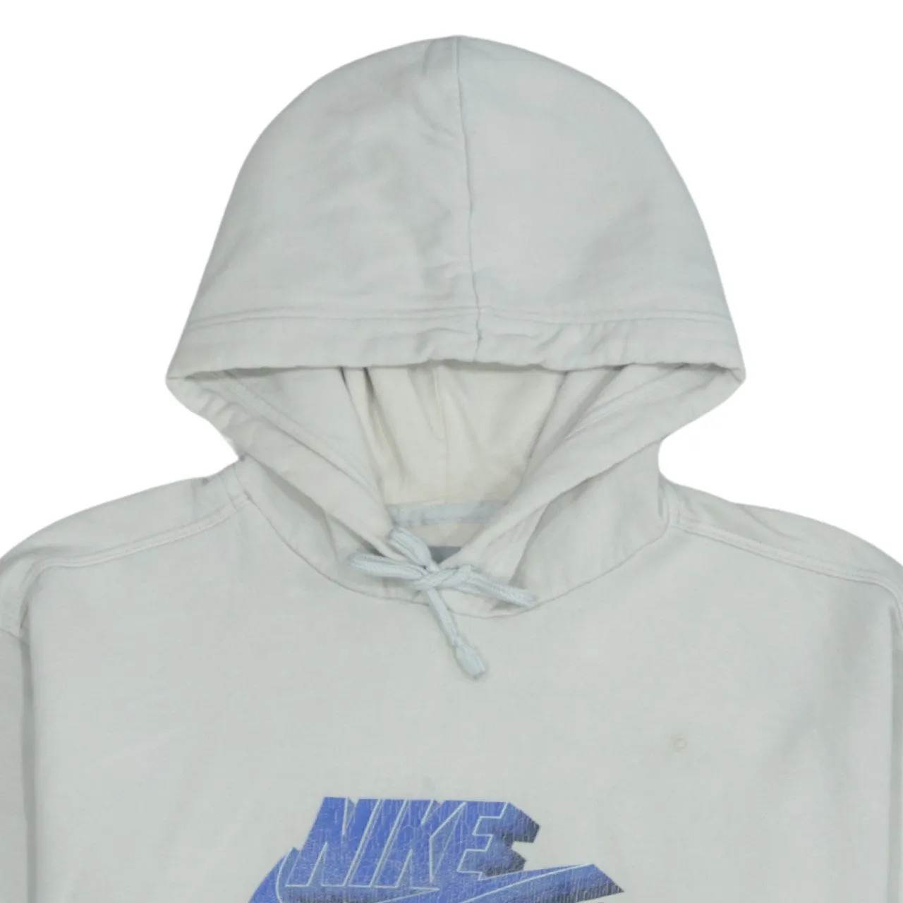 Vintage 90's Nike Men's Beige Cream Hoodie Large Center Swoosh sold by Vintage Club product image thumbnail 3